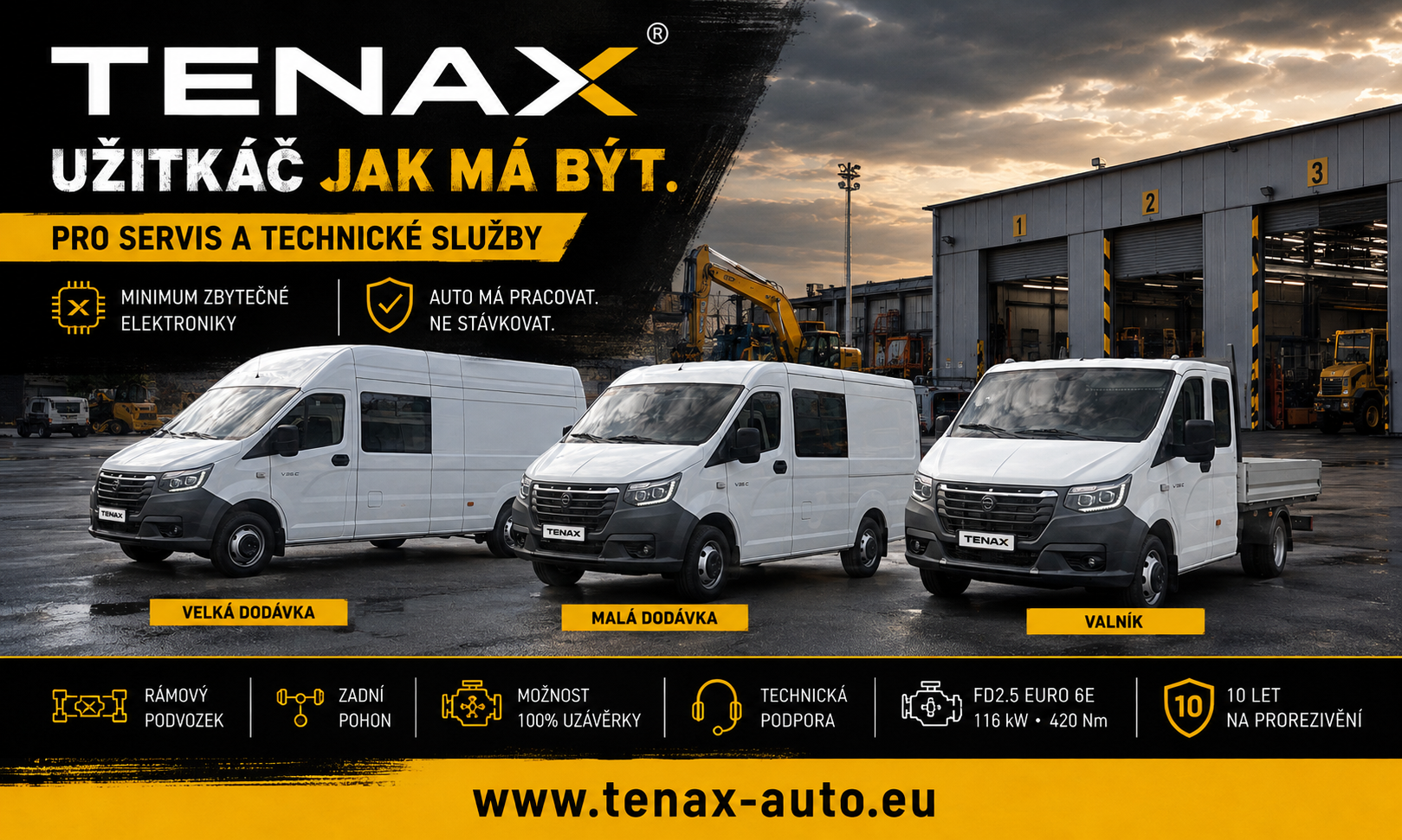 Komunální a servisní vozidla TENAX
